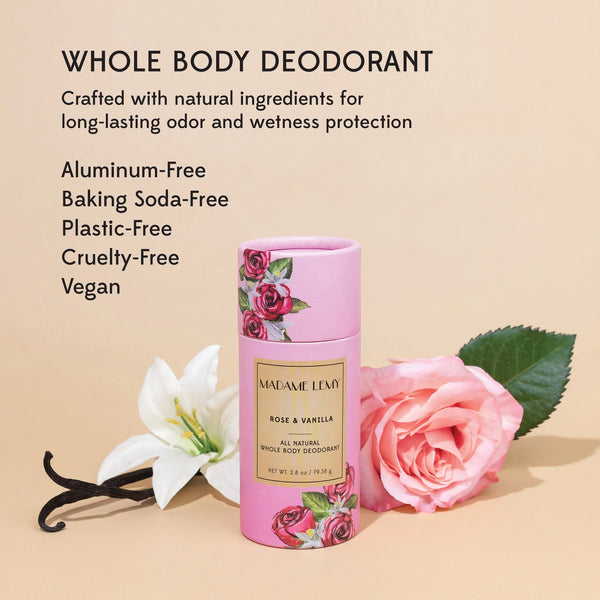 Madame Lemy Rose & Vanilla Whole Body Stick Deodorant